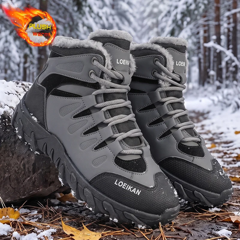 Waterproof Winter Boot - Męskie zimowe buty śniegowce z pluszową