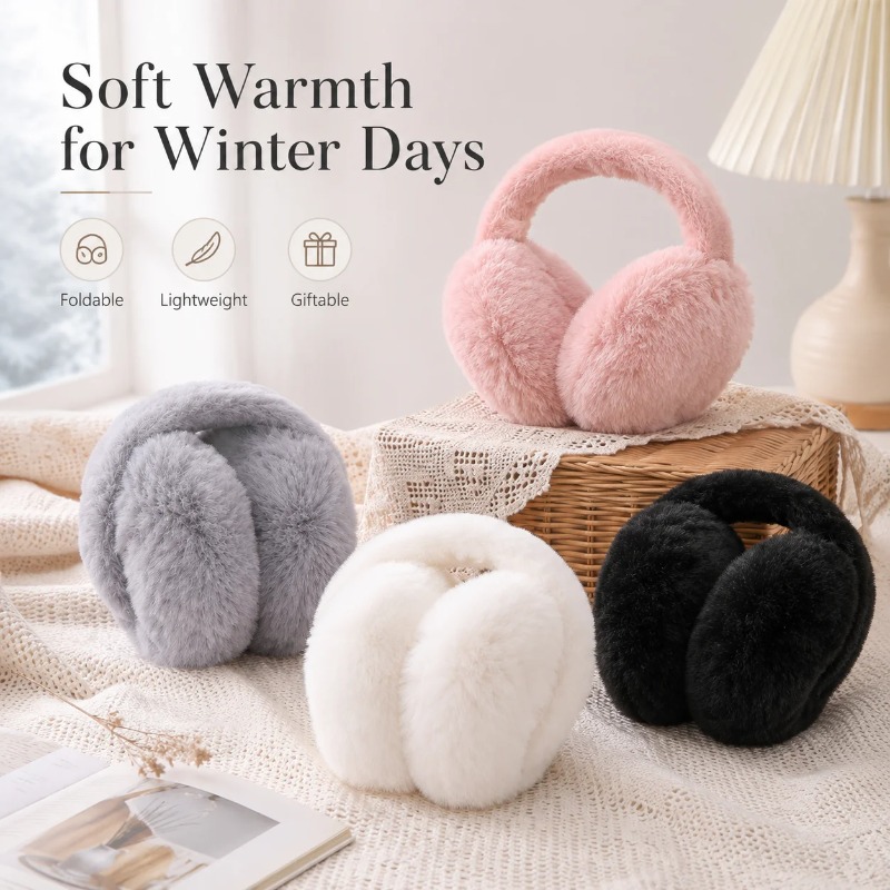 Earmuffs Foldable - Miękkie, pluszowe nauszniki zimowe dla kobiet