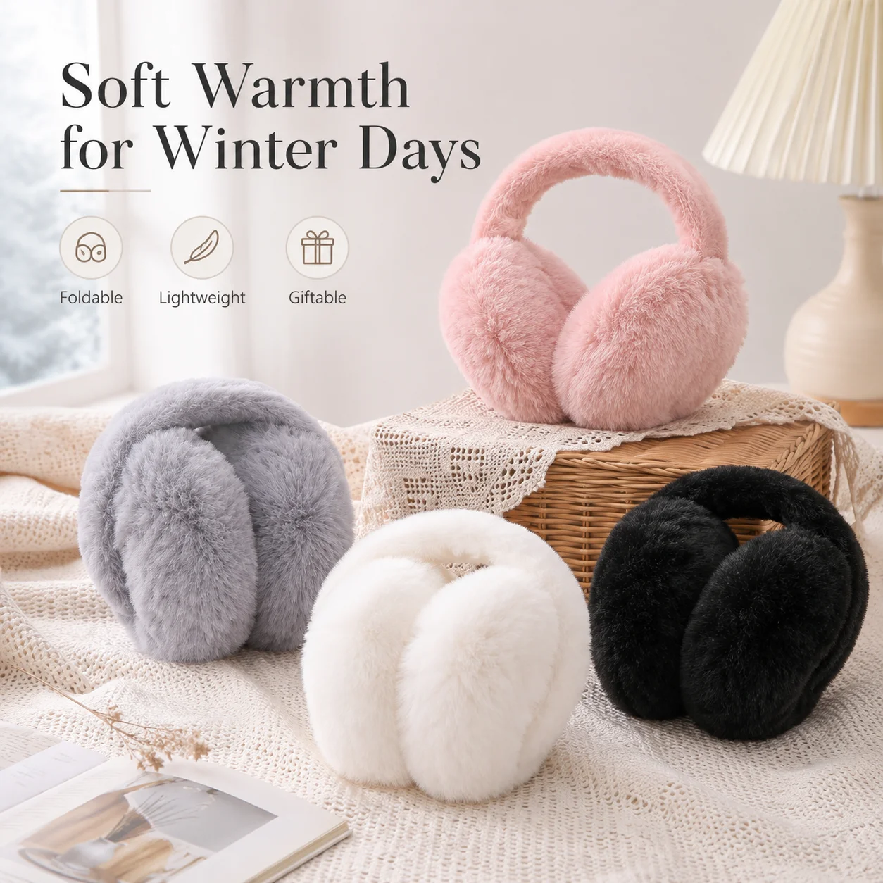 Earmuffs Foldable - Super ciepłe pluszowe nauszniki, składana ochrona