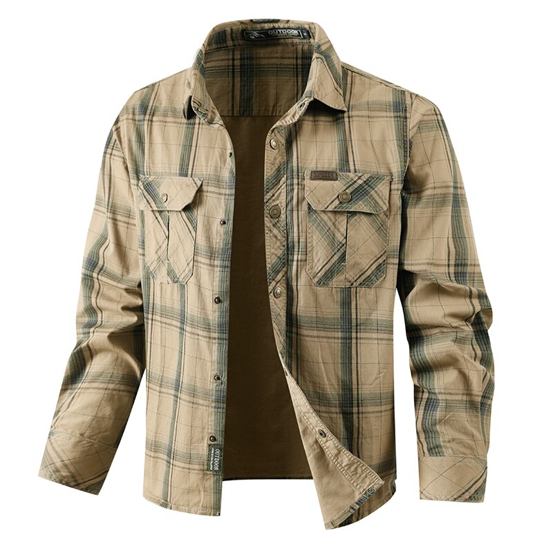 Jesienna i wiosenna moda Koszu – Flannel Shirt Lined recenzja i cena