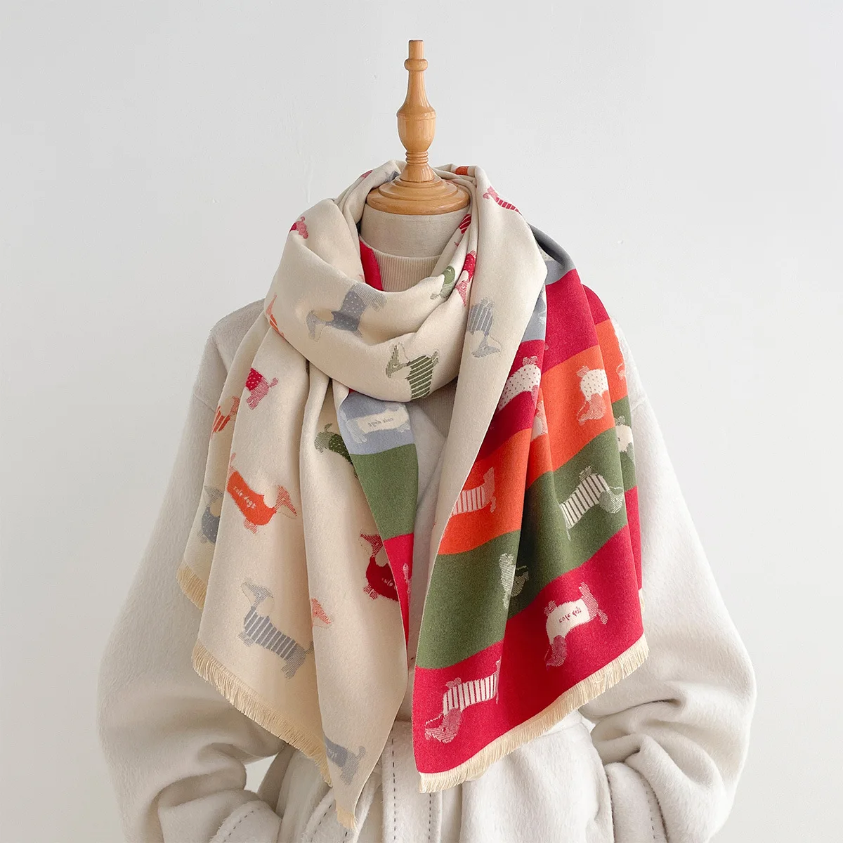 Szal z imitacji kaszmiru, dams – Cashmere Pashmina Wrap recenzja i cena