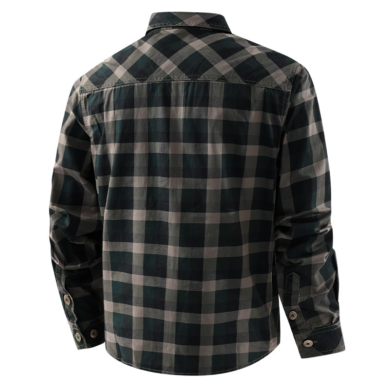 Męskie koszule w kratę, codzie – Flannel Shirt Lined recenzja i cena