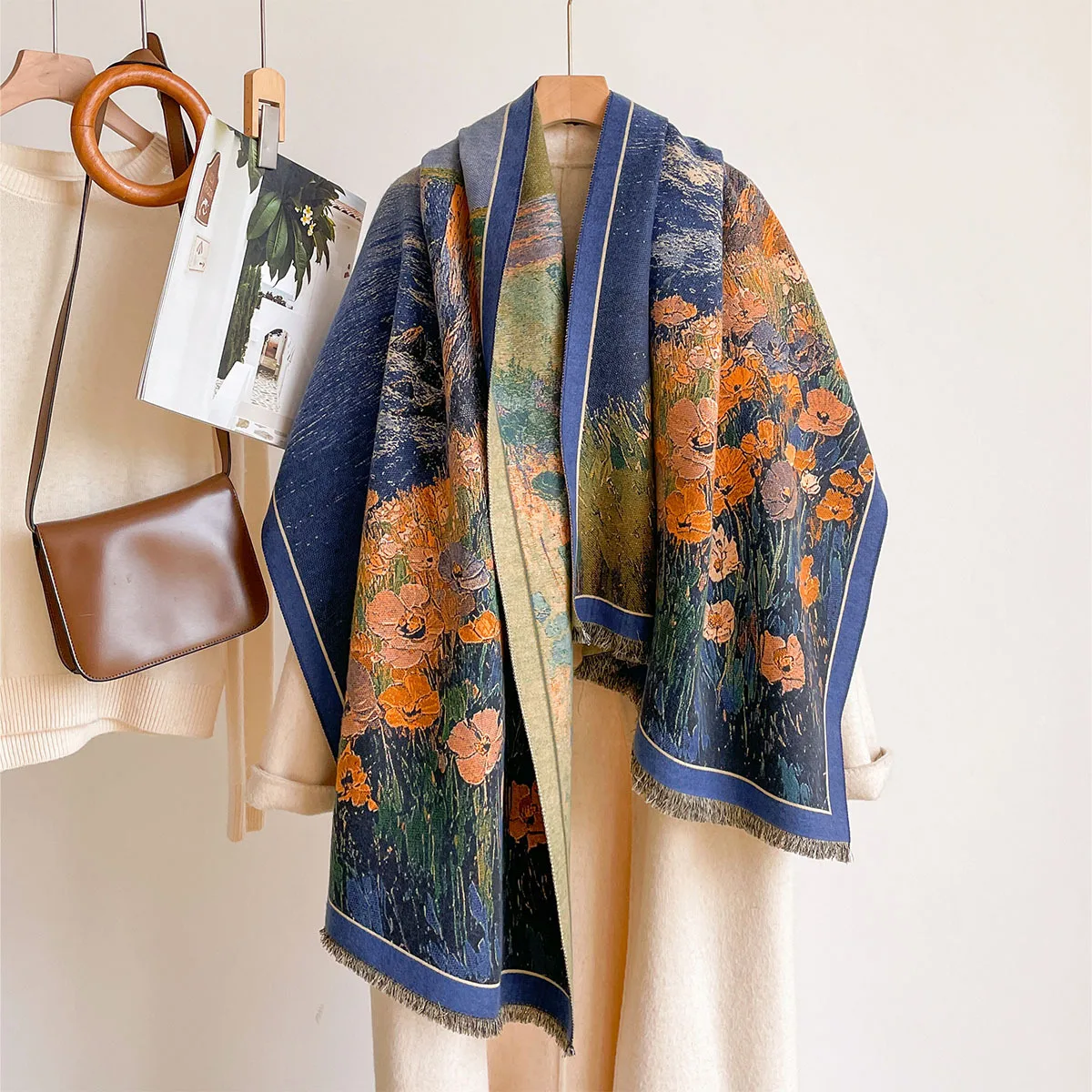 Szal damski imitujący kaszmir, – Cashmere Pashmina Wrap recenzja i cena